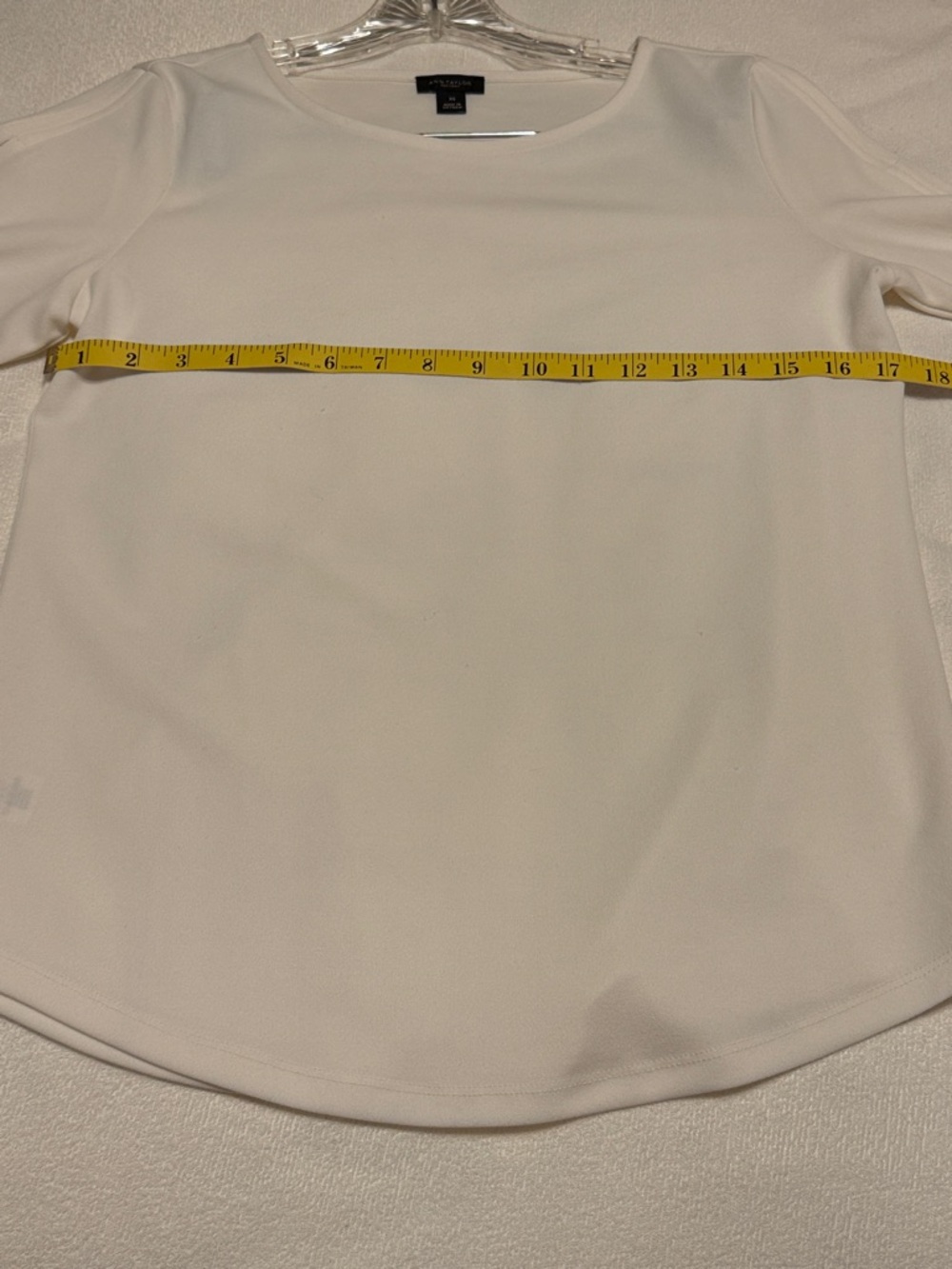Ann Taylor Factory Cream Boatneck Long Sleeve Top with Pearl Sleeves - Picture 4 of 7